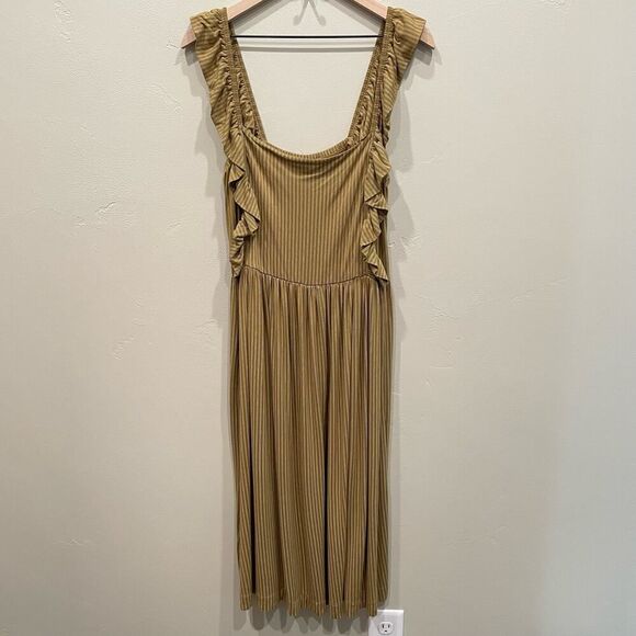 Kate Quinn Olive Midi Dress - Picture 1 of 7